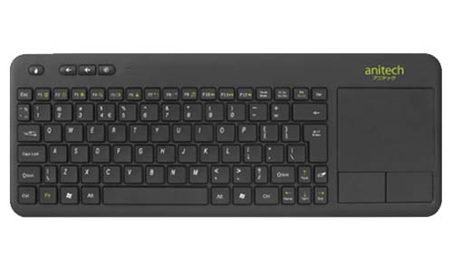 คีย์บอร์ดไร้สาย ยี่ห้อไหนดี Anitech Wireless Keyboard with Touch Pad P503 2.4GHz 01