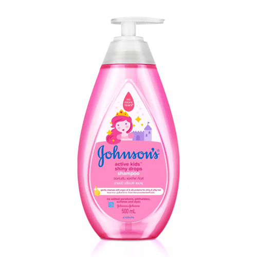 แชมพูลดผมร่วง ยี่ห้อไหนดี Johnsons Active Kids Shiny Drops Shampoo