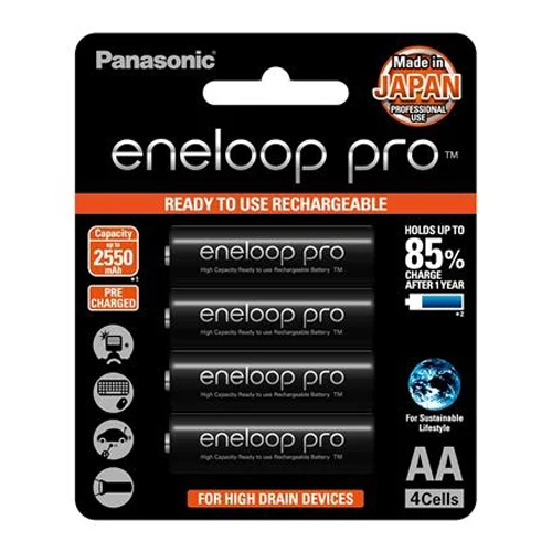 ถ่านชาร์จ ยี่ห้อไหนดี Panasonic AA รุ่น Eneloop Pro