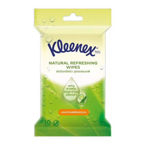 ทิชชู่เปียก ยี่ห้อไหนดี Kleenex Natural Refreshing Wipes 952022