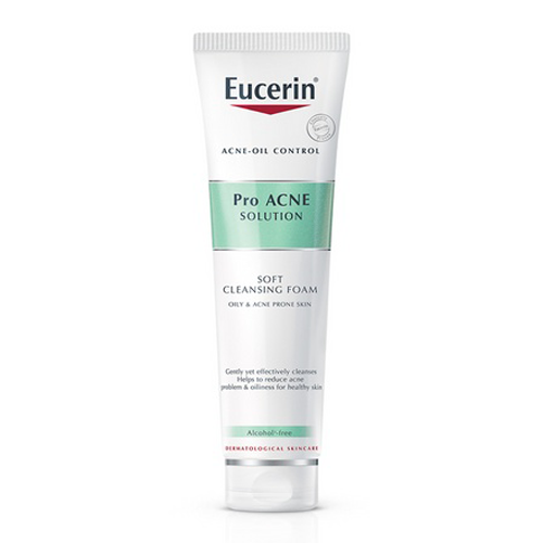 โฟมล้างหน้าลดสิว ยี่ห้อไหนดี โฟมล้างหน้าลดสิว Eucerin Pro Acne Solution Soft Cleansing Foam