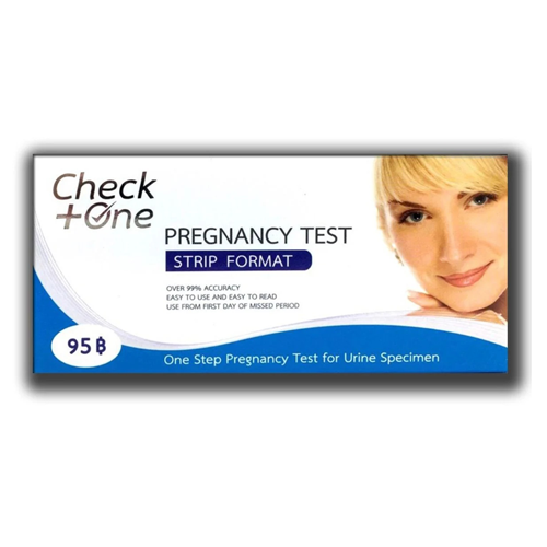 ที่ตรวจครรภ์ ยี่ห้อไหนดี Check One Pregnancy Test Strip Format
