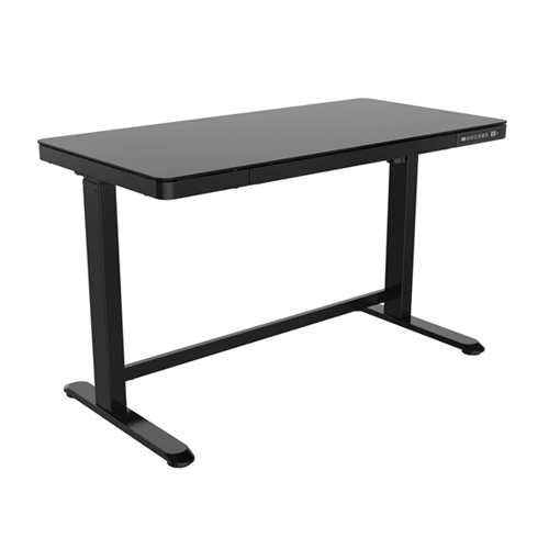 โต๊ะปรับระดับไฟฟ้า ยี่ห้อไหนดี Ergotrend รุ่น Sit 2 Stand Glass Desk