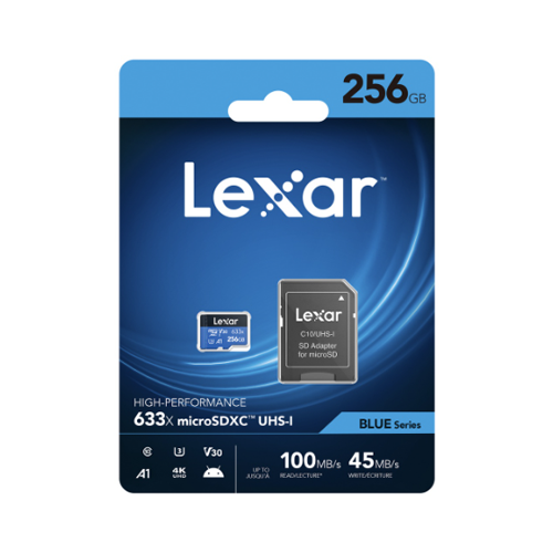 Micro SD Card ยี่ห้อไหนดี Lexar High Performance with SD Adapter