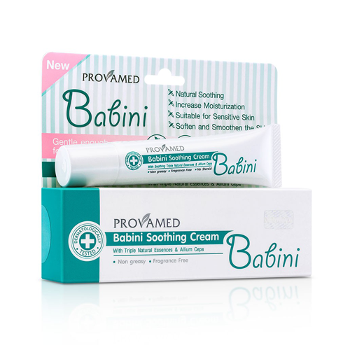 ยาทาแก้ผื่นคัน ยี่ห้อไหนดี ยาทาแก้ผื่นคัน Provamed Babini Soothing Cream 031022
