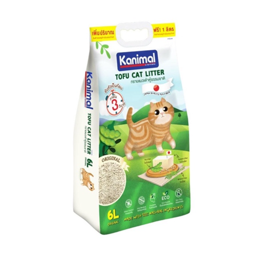 ทรายแมว ยี่ห้อไหนดี Kanimal Tofu Litter