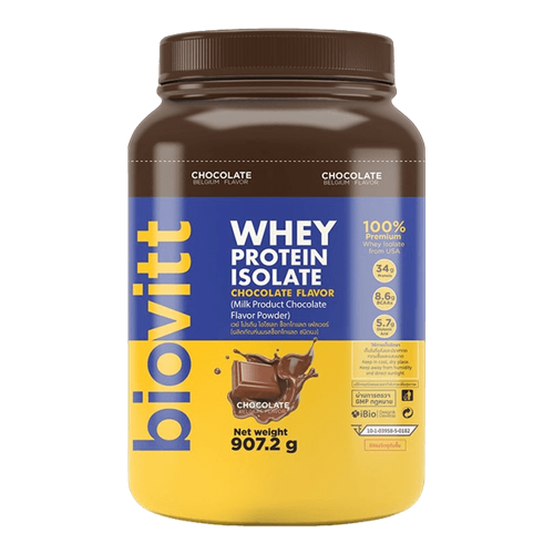 เวย์โปรตีน ยี่ห้อไหนดี เวย์โปรตีน Biovitt Whey Protein Isolate Chocolate