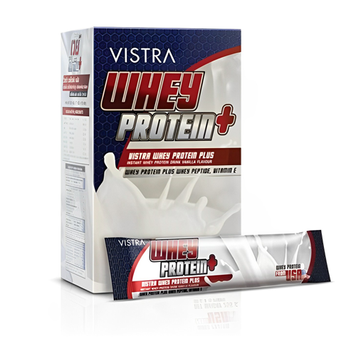 เวย์โปรตีน ยี่ห้อไหนดี เวย์โปรตีน VISTRA SPORTS Whey Protein Plus