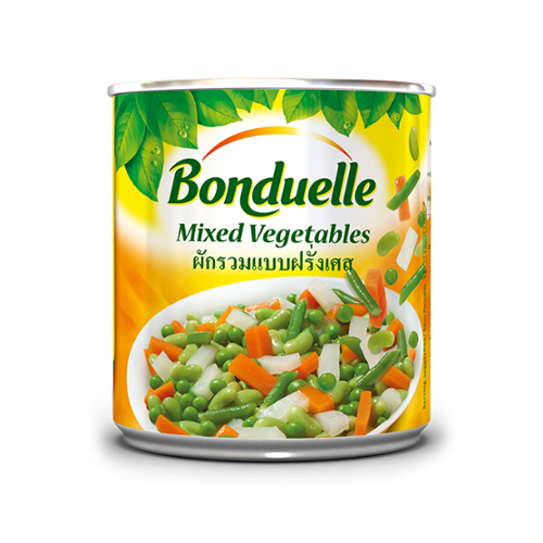 ผักกระป๋อง ยี่ห้อไหนอร่อย Bonduelle ผักรวมแบบฝรั่งเศสกระป๋อง