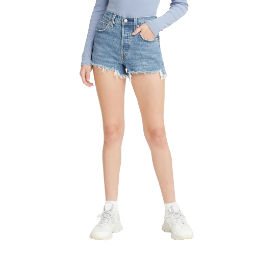 กางเกง Levi's รุ่นไหนดี 8 กางเกง Levis Womens 501 Original High Rise Jean Shorts 01